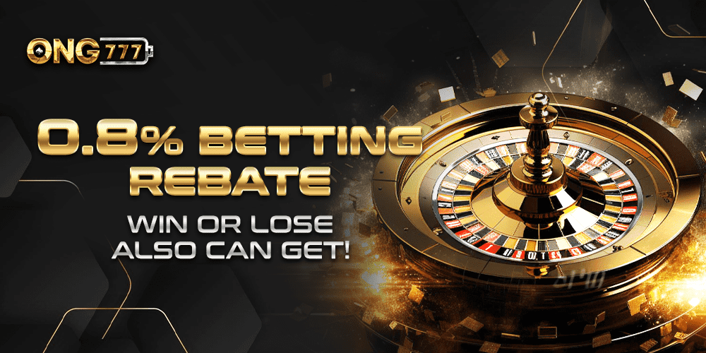 ONG777 campaign banner for the betting rebate programme