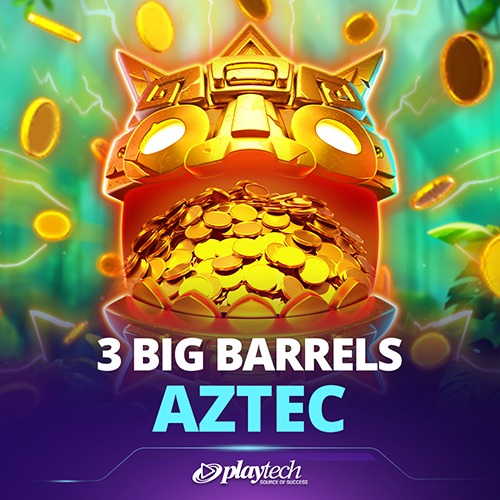3 Big Barrels Aztec Playtech slot at ONG777